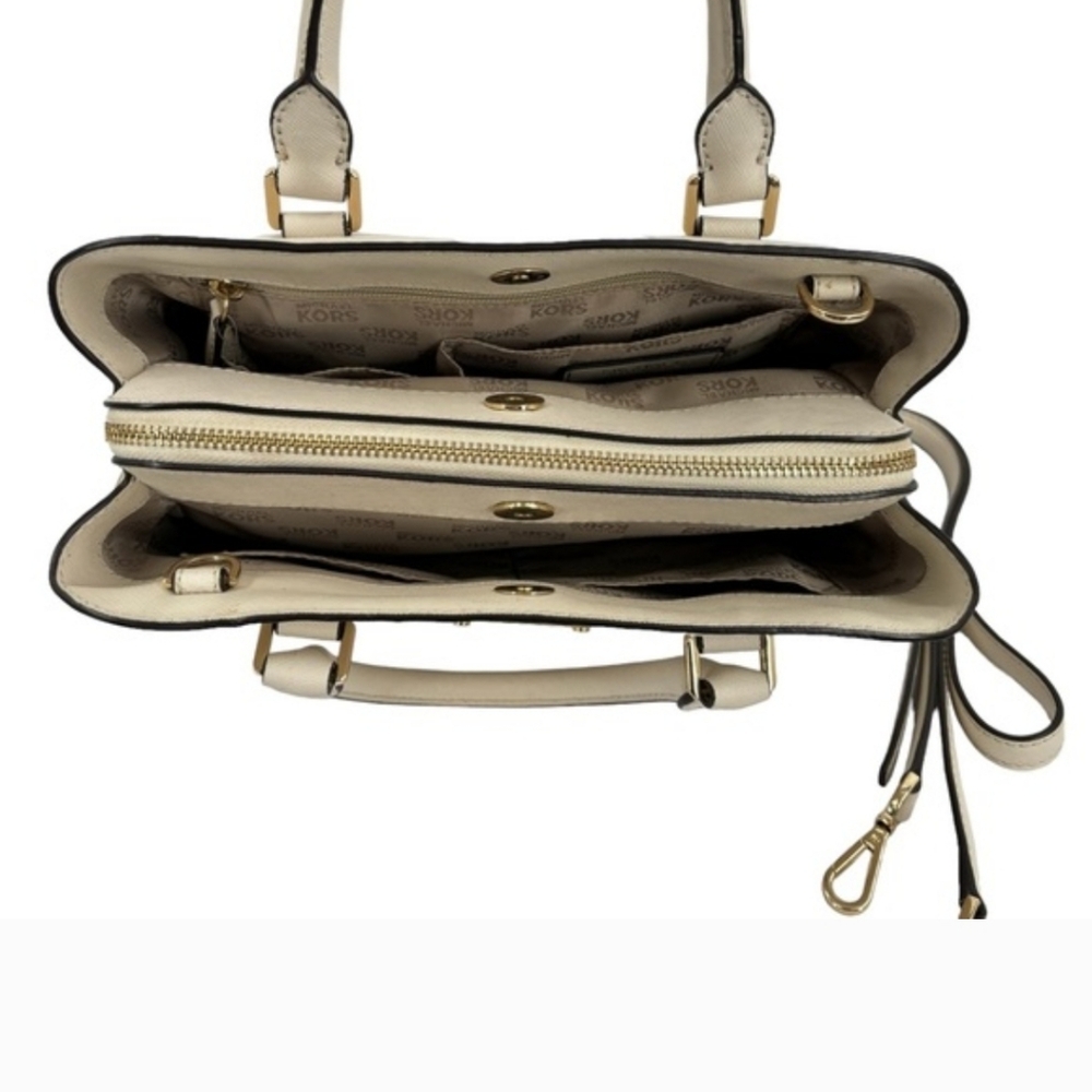 Michael Kors Kellen Leather Satchel Crossbody Bag - Picture 7 of 10